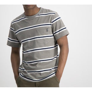 Jeep Yarn Dyed Stripe Pocket T-Shirt