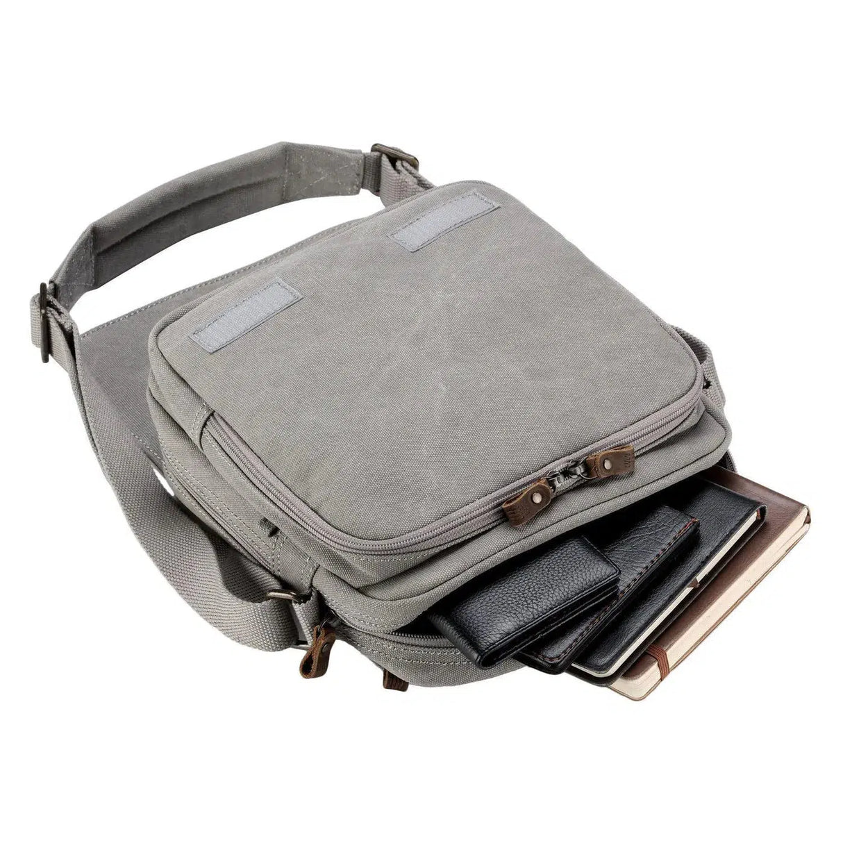 Troop Canvas Flap-Over Shoulder Bag