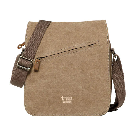 Troop Canvas Flap-Over Shoulder Bag