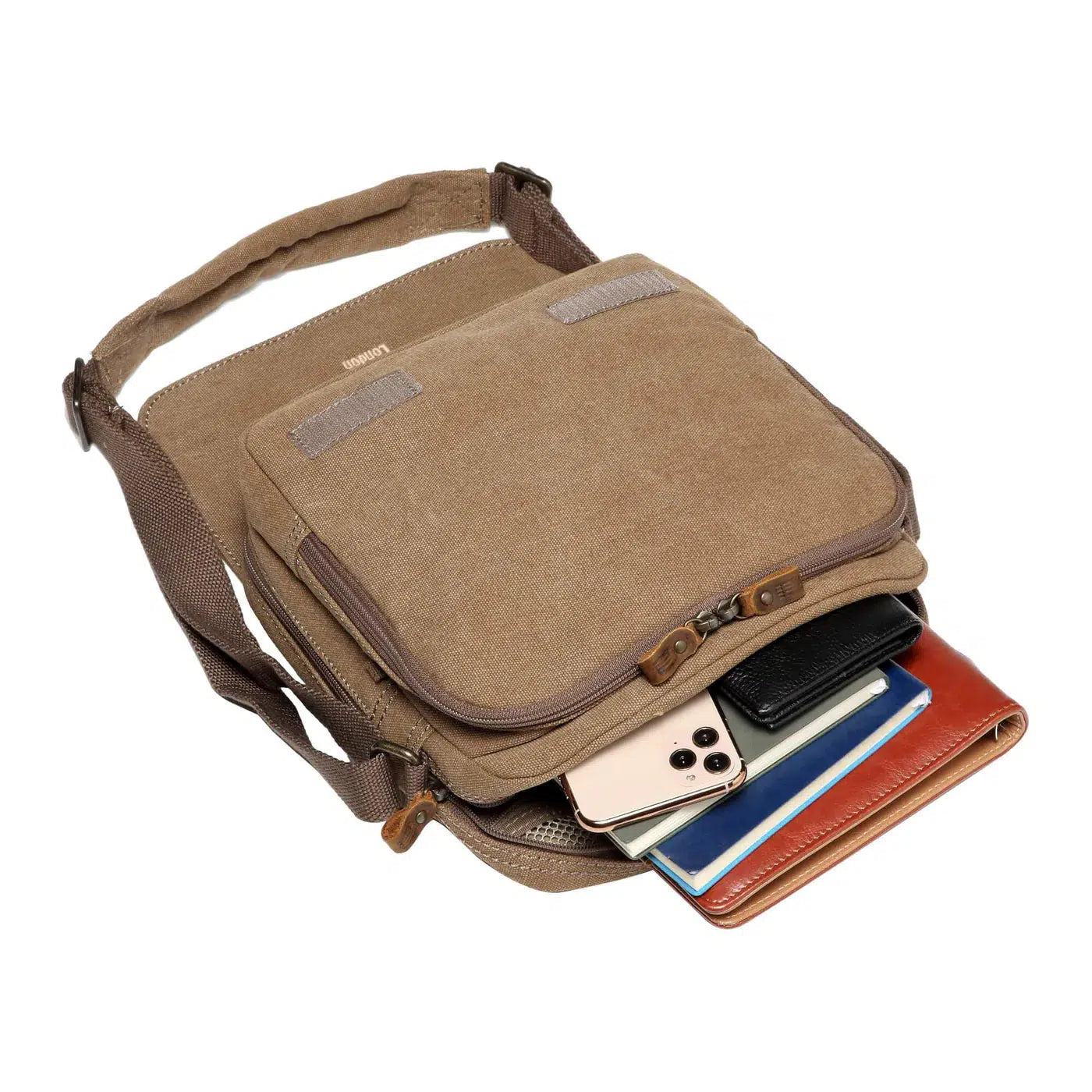 Troop Canvas Flap Over Shoulder Bag