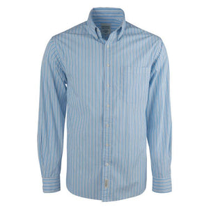 Canvas & Co Stripe Cotton Broadcloth Long Sleeve Shirt - Trappers